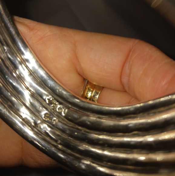 925 solid beautiful cuff bracelet. - Picture 6 of 12